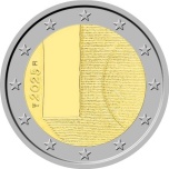 Finland 2€ commemorative coin 2025 - Diplomacy and Foreign Policy (coin card Fi/Eng)