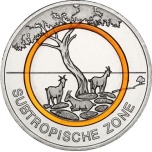 Subtropical Zone Germany 5€ 2018 commemorative coin