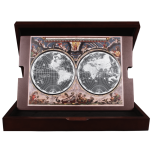 "История картографии – XVII век".  Соломоновы острова, 2 x 10$ ,2025, 99,9% серебряная монета. Набор из 2-ух 99,9%  серебряных монет - 2 x 5 унций.