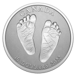 "Добро пожаловать в жизнь!“ -  Канада 10$ 2022 г. 99,99% серебряная монета, 15,87 гp