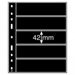 Optima margileht 5 vahega (42 x 180 mm), must tasust 