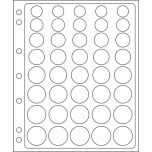 ENCAP-lehti € kolikoille 1c -2€ kapselissa rahoille (2 sivua pakkauksessa)