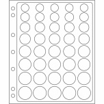 ENCAP-lehti € kolikoille 1c -2€ kapselissa rahoille (2 sivua pakkauksessa)