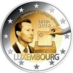 Luxembourg 2€ commemorative coin 2019 - The 100th anniversary of the universal suffrage