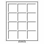 Mündisahtel 12 kandiliise  pesaga (64 x 64 mm)