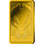Zodiac Series Capricorn. Solomon Islands 10$ 99,99% Gold Coin 1/200 oz