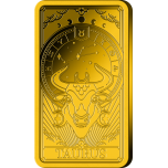 Zodiac Series Taurus. Solomon Islands 10$ 99,99% Gold Coin 1/200 oz