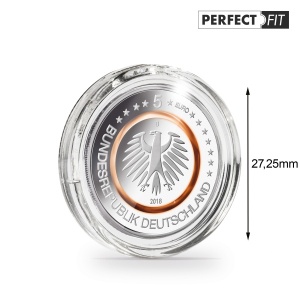 Mündikapsel ULTRA Perfect Fit,  27,25 mm, (Saksamaa 5€ mündile), 10 tk pakis.