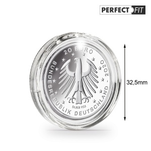 Mündikapsel ULTRA Perfect Fit, 32,5 mm, (Saksamaa 20€ mündile), 10 tk pakis.