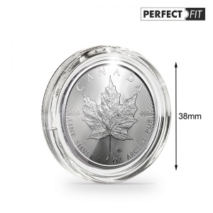 Mündikapsel ULTRA Perfect Fit  38 mm (Silver Maple Leaf).