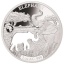 Shapes of Africa. Cut-Out Silver Coin Collection . Djibouti 250 Fr 2018. 99,9% silver coin collection of 8 1 oz silver coins