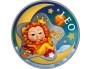 Baby Zodiac. Leo - Republic of Ghana 2 Cedis 2022 1/2 oz silver coin in digital printing