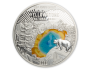 „Yellowstonen kansallispuisto" -  Barbados 2022.v. 5 $ 99,9% hopearaha. 150 gr