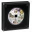 Lunar year of the Rabbit 2023. Tuvalu 4 $ 2023 coloured 99,99% Silver coin 4 oz