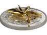 Golden Flower Collection - Strelitzia. Samoa 5$  2023 99,9% Silver Coin with 3D Golden Flower. 1 oz.