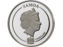 Golden Flower Collection - Strelitzia. Samoa 5$  2023 99,9% Silver Coin with 3D Golden Flower. 1 oz.