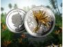 Golden Flower Collection - Strelitzia. Samoa 5$  2023 99,9% Silver Coin with 3D Golden Flower. 1 oz.