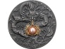 Pink Pearl and Dragon Divine Pearls. Niue 5$ 2024 2 oz Antique finish Silver Coin