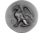 «Numismaatilised ikoonid. Greif" -  Cooki saarte 5$ 2024.a. 1 untsine antiikviimistlusega 99,9% hõbemünt 