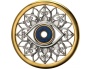 Symbols of Life - Protecting Eye. - Barbados,  10$, 2024.,  1 g gold coin /7 g silver pefant, partly gilded, rodium coated,