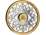 Symbols of Life - Protecting Eye. - Barbados,  10$, 2024.,  1 g gold coin /7 g silver pefant, partly gilded, rodium coated,