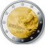 Andorra 2€ commemorative coin 2024 -  100 years of skiing in Andorra
