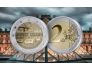 2 € юбилейная монета 2025 г. Франция - Лувр  ( 4 x coin card)