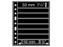Лист GRANDE для почтовых марок 8 S (216 x 33 mm)