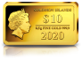 Sodiaagimärgid -Kaksikud.  Saalomoni saarte 10 $ 2020.a  0,5 g 99,99% kuldmünt.