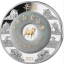 Lunar Year of the Ox 2021.  Laos 2000 2021 2 oz 99.9% silver coin with real jade
