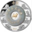 Lunar Year of the Ox 2021.  Laos 2000 2021 2 oz 99.9% silver coin with real jade