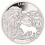 «Животные Африки - ,  Джибути 250$ 2018 г. 99,9% серебряная монета с безупречным разрезом.