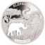 «Животные Африки - ,  Джибути 250$ 2018 г. 99,9% серебряная монета с безупречным разрезом.