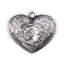 Ikuinen rakkaus - Salomonsaaret 1 $  sydämen muotoinen 99.9% hopearaha/koru antiikkipatinointi ja kristalli, 15 g