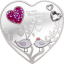 Happy Valentine’s Day 2021 – Silver Hearts - Cook Islands 5$ 2021 99,9% silver coin with Swarovski® crystals 20 g