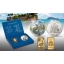 Тропические птицы - Пеликан. набор: Барбадос 10 $ 2020 99,99% золотая монета и 99:8% серебряная монета