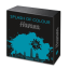 ”Splash of Color” City Edition. Havanna - Samoa 5 $ 2021 v. 99,9% hopearaha väripainatuksella, antiikkipatinointi, 2 unssi
