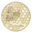 Fauna and flora in Slovakia. Western honey bee. Slovakia 5€ 2021 commemorative coin
