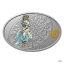 Знаки зодиака Дева- Острова Ниуэ  1 $ 2021 г. 99,9% серебряная монета с цветной печатью, 1 унция