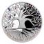 Silver Crystal Coin - "Tree of Life" Niue Island 2$ 2020. 99,9% silver coin with cut Bohemian crystal, 1 oz