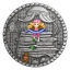 "Принцесса на горошине"  Острова Ниуэ 1$ 2021 99,9% серебряная монета с антик обработкой, цветной печатью и кристаллом Swarovski®, 1 унция