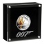 James Bond -007 ja Kultasormi. Tuvalu 1/2 $ 2021. 99,9% hopearaha väripainatuksella, 15,53 g