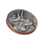 динозавр Трицератопс Вануату 10 Вату 2022  99,9% серебряная монета 