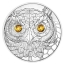 The Wisdom of the Owl.  Austria 20 €  2021   92,5%  sillver coin, 20,74g