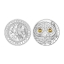 Öökull - Tarkuse sümbol. Austria 20 € 2021.a. 92,5% hõbemünt, 20,74  g Swarovski® kristallidega