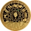  Олимпийские боги и знаки зодиака. "Афродите & Телец".. Самоа 0,2$ 2021 г.  Медно-никелевая монета с позолотой