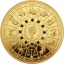 The Twelve Olympians in the Zodiac - Zeus & Leo. Samoa 0.20 $ 2021  Gold plated Copper/Nickel coin