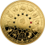  Олимпийские боги и знаки зодиака. "Аполлон & Близнецы " / "Гермес & Рak"  Самоа. 0,2$. 2021 г.  Медно-никелевая монета с позолотой, 25 г. 
