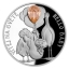To the Birth of a Child. Crystal Coin -  Niue Island 2$ 2022. 99,9% silver coin with cut Bohemian crystal, 1 oz