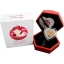 "Праздник любви-Японские журавли" – Фиджи 1$ 2022, г. 99,9% серебряная монета с медной вставкой в форме сердца. 37.4 гp.
